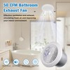 V2262-50 7 Inch Bathroom Exhaust Fan, 50 CFM Ceiling Exhaust