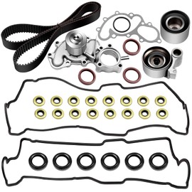 ASTOU Timing Belt Kit w/Water Pump Fit for Toyota for Tundra 3.4L 2000-2001 2003-2004 for Toyota for 4Runner 3.4L 1996-2002 Replace Timing Belt OEM - TBK271