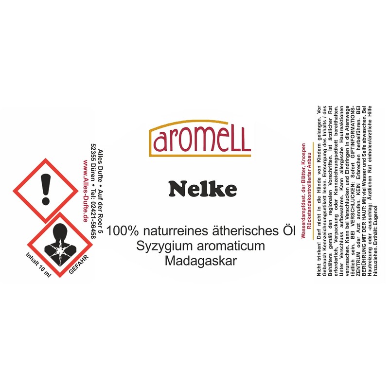 Carnation - 100% Pure Natural Madagascar Essential Oil 10ml