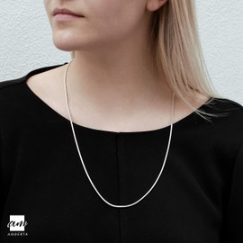 925 Sterling Silver 1.9 mm Snake Chain Necklace Size: 18 22 26 inch / 45 55 65 cm (26inch/65cm)