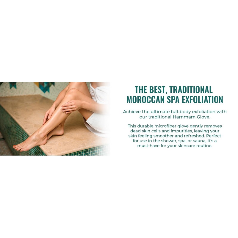 Natural Elephant Exfoliante Hammam guante, cara y cuerpo exfoliante Mitt,