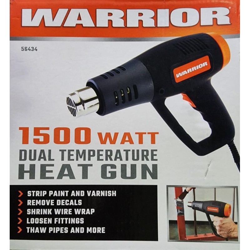 WARRIOR 1500 Watt 11 Amp Dual Temperature Heat Gun heat