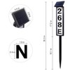 FLSEPAMB Solar Address Sign Lighted Solar House Numbers for Outside
