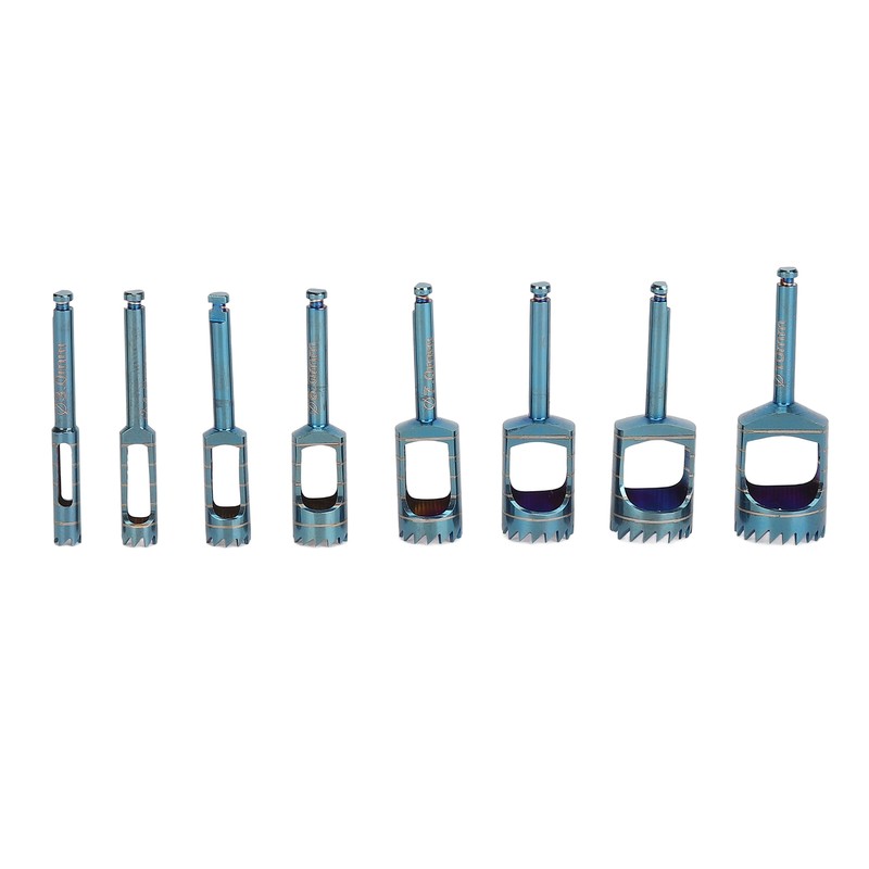 8pcs Dental Trephine Drills Kit Dentist Implant Instruments Tools Trephine