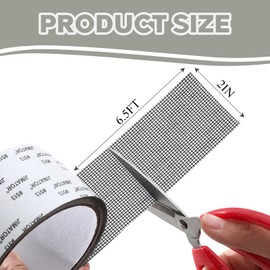 4 Rolls Grey Window Screen Repair Tape 2In X 6.5FT Heavy Duty Screen Repair Kit Powerful Adhesive For Patching Of Tears And Holes In Doors And Windows Repair Tents Pool Screens And Other Mesh Tears