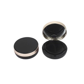 Empty Air Cushion Puff Box, Portable Make Up Powder Container Case DIY Cushion Foundation Case Cosmetic Makeup Case BB CC Sun Cream Container (black)