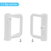 KISKIZ Retractable Baby Gate Replacement Parts Kit (White) Retractable Pet