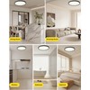 4Pack 12 Inch Remote Control Dimmable LED Flush Mount Ceiling