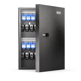 DiDiHere 32 Key Cabinet Organizer, Lock Box, Security Storage for Valets, Hotels, Car and House Keys, Key Keeper Box - Black