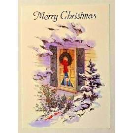 Majestic Greetings 5-Hi-Lites Majestic Greeting Christmas Cardinals Tree Candle Window Wreath Wish