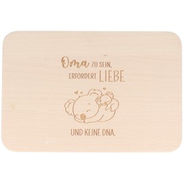Spruchreif Breakfast Board with Engraving "Mama zu sein, erfordert Liebe..." | Gift for Stepgrandma for Mother's Day