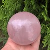 RCSTONE 1.4" Rose Quartz Baoding Balls Small Pink Crystal Healing