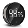 Round Digital Kitchen Timer, Magnetic Countdown Countup Timer with Large
