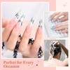 Alyvisun Long Stiletto Half Cover Nail Tips | 600 Pieces