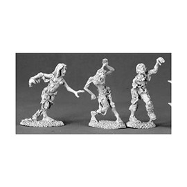 Reaper Zombies (3) Miniatures Dark Heaven Legends