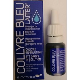 Laiter ORIGINAL Collyre Bleu Blue Laiter Eye Drop 10 ml EXP: 07/2026 NEW SEALED