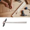 Edge Rule Protractor Aluminum Alloy T Square Woodworkers Edge Ruler