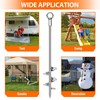 GrowGlow 6 Pack 18'' Ground Anchors Screw in Heavy Duty