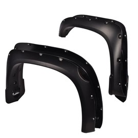 PIT66 Fender Flares, Compatible with 2014-2021 Toyota Tundra, Paintable Smooth Matte Pocket Riveted Style Wheel Flares, 4pcs