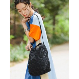 Beams Boy BAG'n'NOUN 13610103443 Bag-Nown Shoulder Bag, Customized, Dotted Bag, Women's, Black, One Size