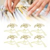 100pcs Shaped Paper Clips Pterosauria Yellow Dinosaur Shape Metal Portable