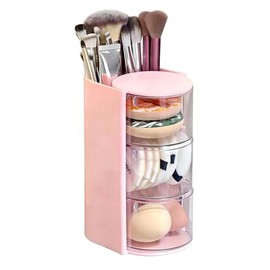 Toketa organizador de maquillaje giratorio 180° para escritorio