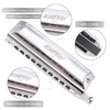 Chromatic Harmonica Key of C,10 Holes 40 Tones Professional Mouth