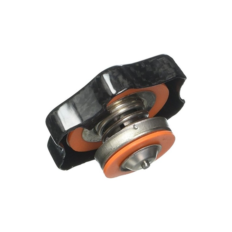 Mishimoto Tapa de radiador de fibra de carbono de 1.3