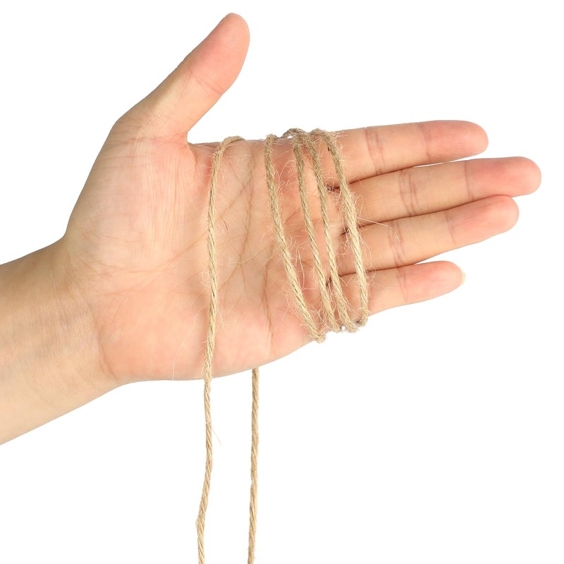 KINGLAKE 50m Garden Twine String, 2mm Brown Jute Twine String