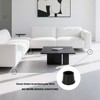 Zinkebol 10 PCS Black Round Rubber Chair Leg Caps Tips,