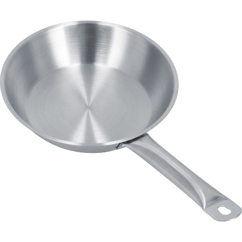 Stainless Steel Frying Pan Single Handle Fried Pan Cookware for
