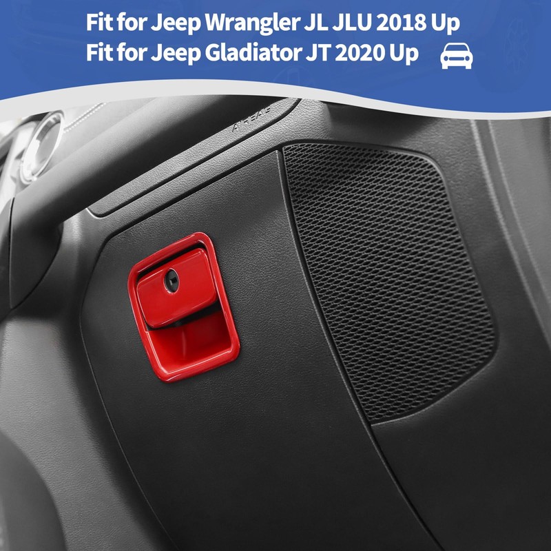 RT-TCZ for Jeep JL Glove Box Compartment Latch Handle Trim