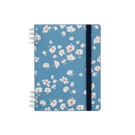 Delfonics Rollbahn Fleur Flexible Notebook Cover: 6 in. x 7 in. (Blue) / B6 Notebook