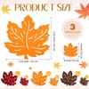 Acellegic 12 Pcs Fall Maple Leaf Felt Placemats Coasters Set