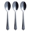 TABLECLOTHSFACTORY 144 Pieces - Silver Plastic 5.5" Coffee Spoon -