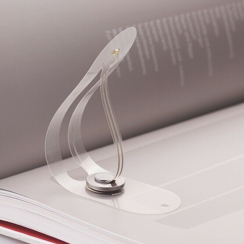 JANPIM Mini Book Reading Light LED Flexible Bookmark Light Lamp