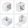 6 Pieces 1 Inch Blind Brackets White Profile Box Mounting Bracket