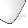 X AUTOHAUX Car Rearview Left Driver Side Mirror Glass Replacement