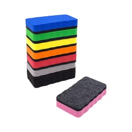 Magnetic Dry Erase Erasers, 8 Pack Whiteboard Erasers, Dry Erase Board Eraser, White Board Eraser Cleaner, 8 Colors, Office Classroom Home Supplies
