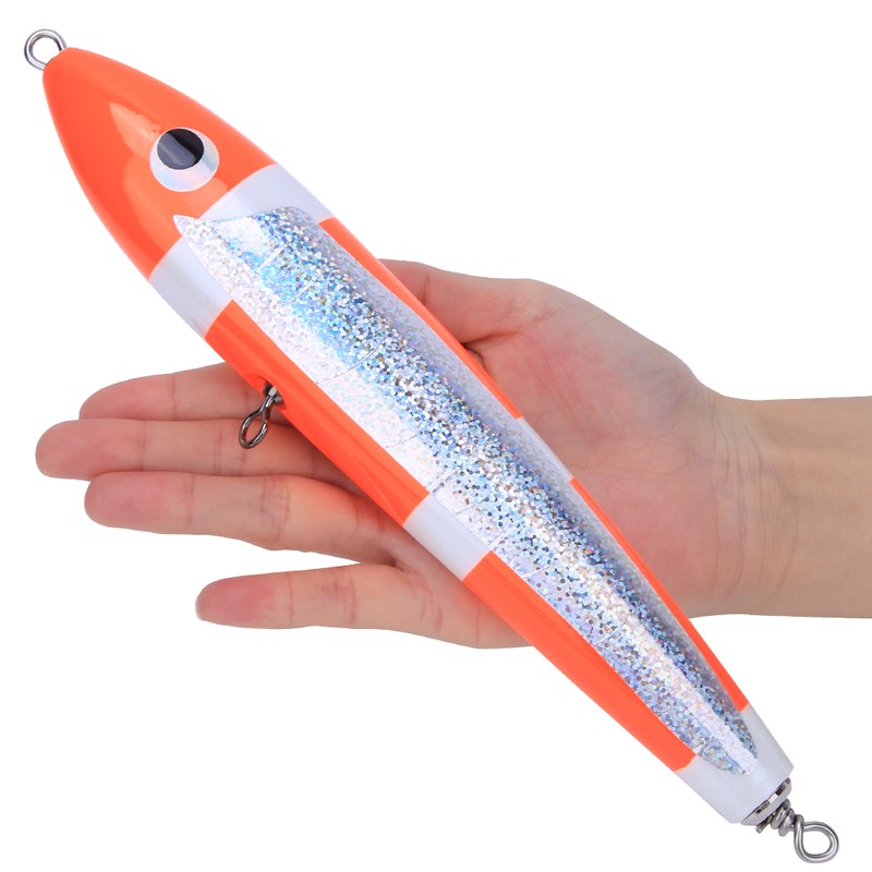 140g Artificial Crank Lure Floating Wooden Tuna Hard Bait Fishing