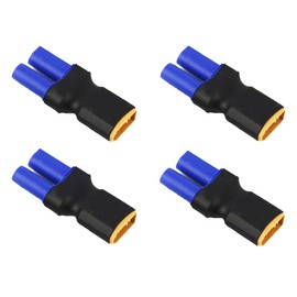 Boladge 4pcs XT60 Plug Male Connector to EC5 Plug Female Connector Wireless Adapter for RC Lipo