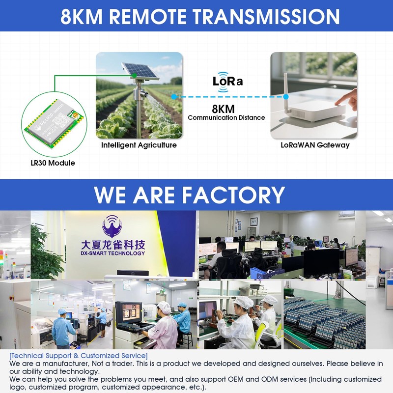 PDDAXLQUE SX1262 LoRa Module Developer Set DX-LR30 850~930MHz 868/915Mhz 22dBm