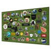 Yzpacc Velcro Patch Velcro Tactical Patch Display Board, Hook &
