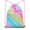 Drawstring Backpack - Drawstring Bags for Kids Swim Bag for