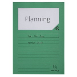 Exacompta - Ref 50000E - Forever Collection - Window Folders - 220 x 310mm in Size, Suitable for A4 Documents, 120gsm Recycled Board - Assorted Colours (Pack of 25)