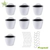 TecTech Plastic Self-Watering Plant Flower Pot Wall Hanging Garden Decoration