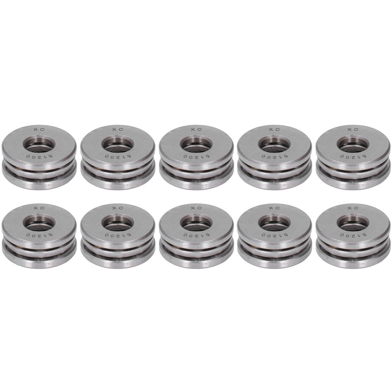 10Pcs Thrust Ball Bearing Single Direction Accessory Replacement Set Kit