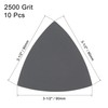 sourcing map Triangular Sandpaper Hook and Loop Triangle Sanding Pad