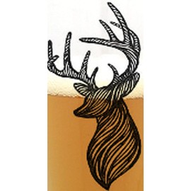 Pint Glasses by Black Lantern – Handmade Craft Beer Glasses and Bar Glassware – Deer Organica Design (Set of Two 16oz. Glasses)
