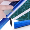 30cm Raised Grip Aluminium Ruler Cutting Ruler Metal Craft Safety